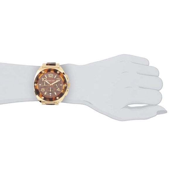 Michael Kors Tribeca Tortoise Brown Dial Watch - Picture 3 of 10